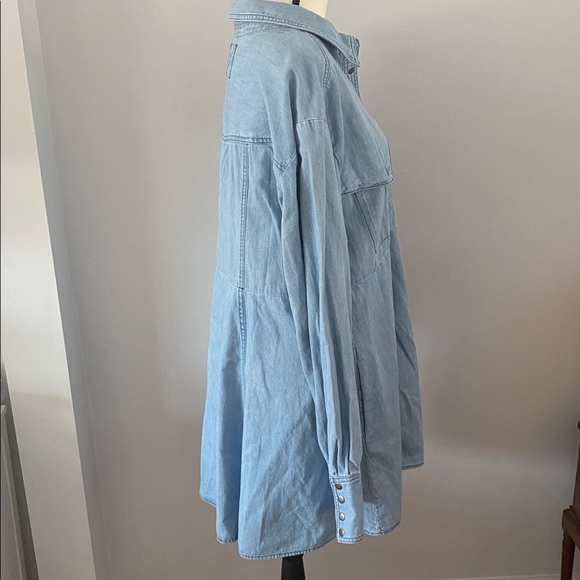 We the free size large Sammi light wash denim mini dress - Picture 4 of 11